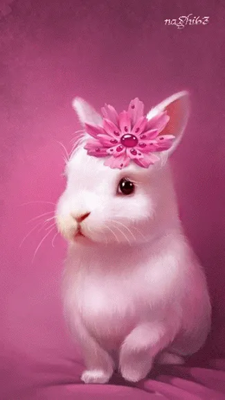 Resultado de imagem para gif de coelho triste