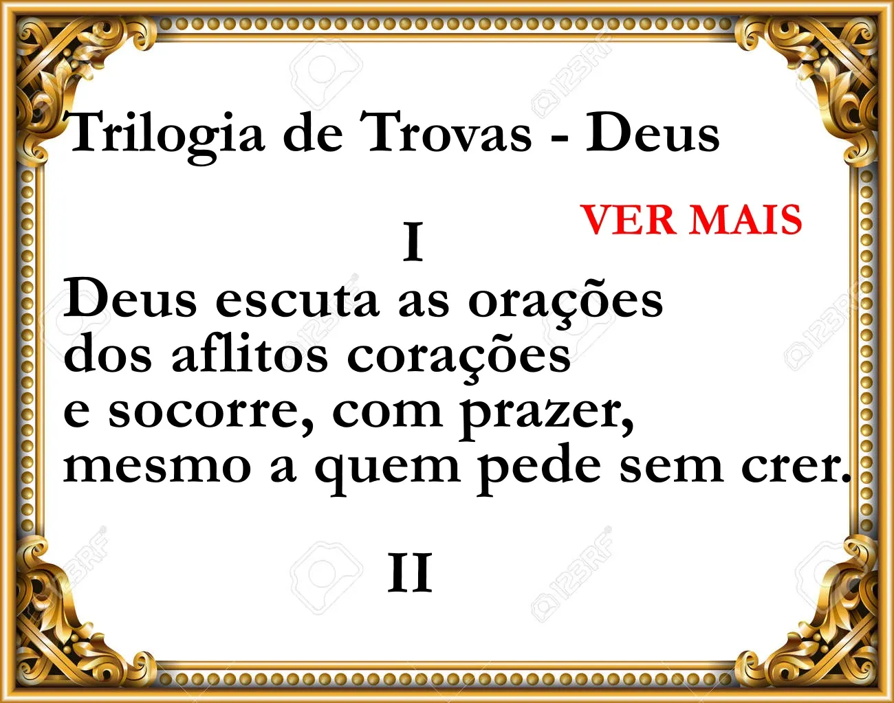 Trilogia de Trovas - Deus