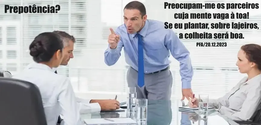 Prepotência ou fé? (Ver mais)