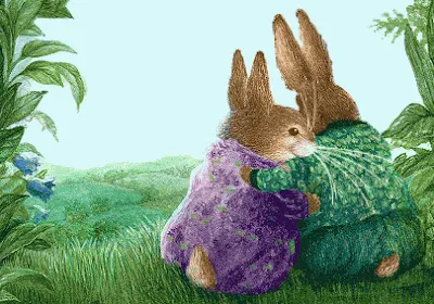 Resultado de imagem para gif de coelhos passeando