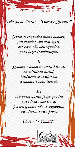 Trilogia de Trovas - "Trovas e Quadras" (Ver mais)