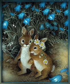 Resultado de imagem para Gif de coelhos se amando