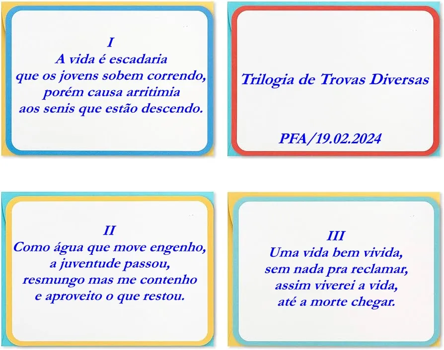 Trilogia de Trovas Diversas (Ver mais)