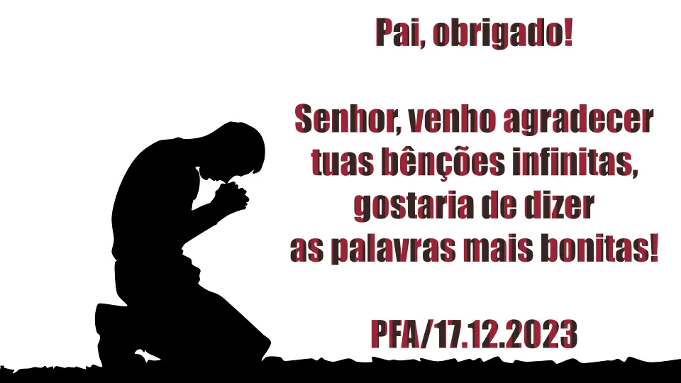 Pai, obrigado! (Ver mais)