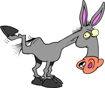 Resultado de imagem para gif de jumento dando coice