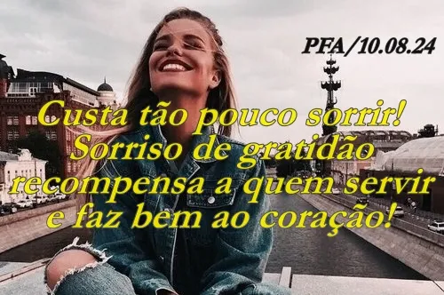 Sorriso de gratidão (Ver mais)