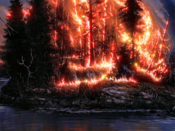 Resultado de imagem para gif brincando com fogo