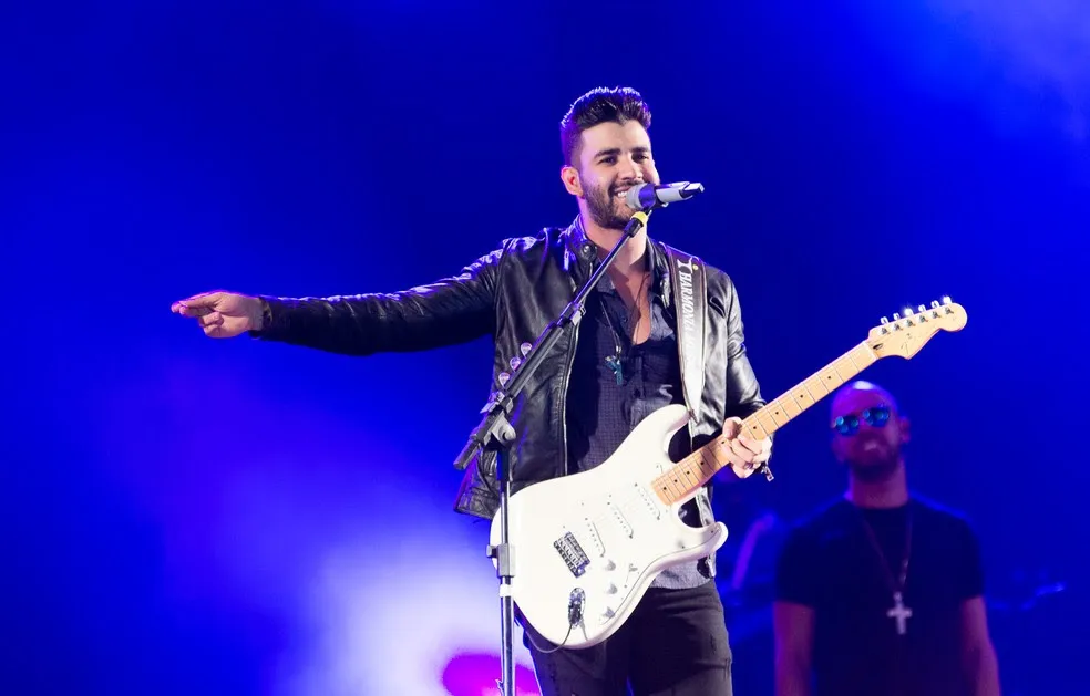 Gusttavo Lima é uma das atrações do 'Pátio do Forró', em Caruaru (Foto: Érico Andrade/G1)