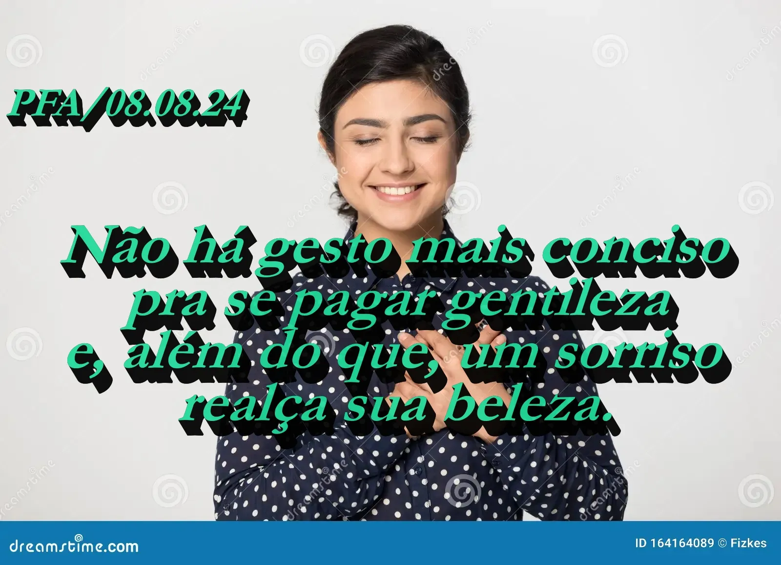 Sorriso de gratidão