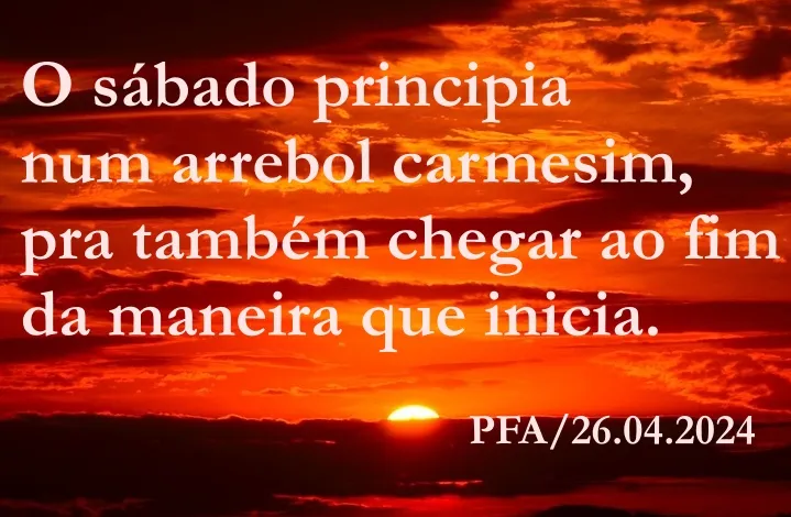 Sábado, pôr do Sol (Ver Mais)