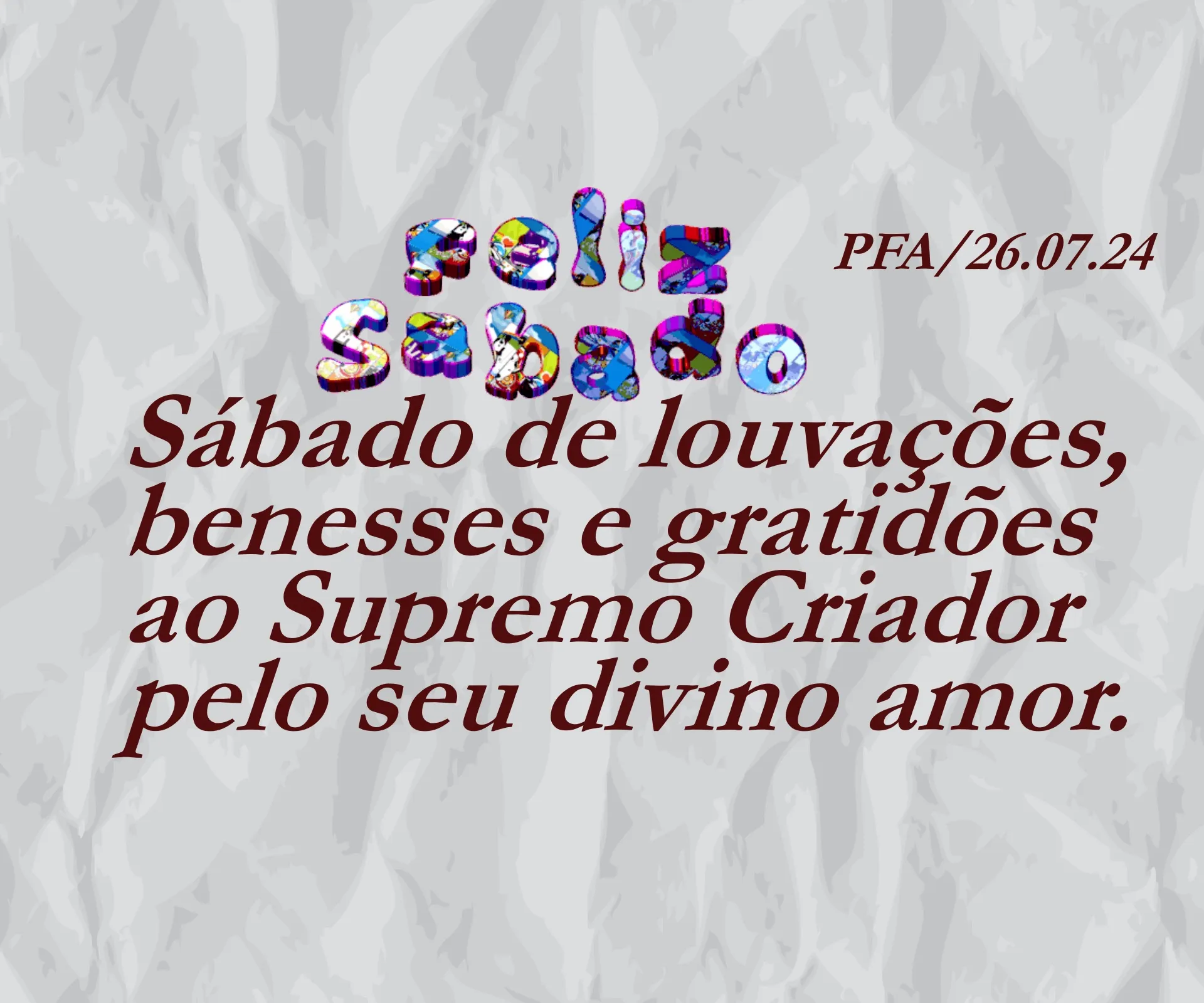 Feliz sábado, vô! Ver mais)