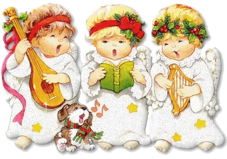 Resultado de imagem para gif de anjos cantando